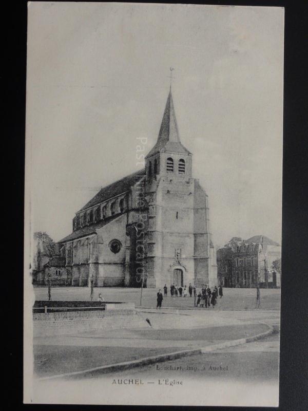 WW1 AUCHEL L'Eglise c1915