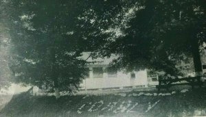 1961 Mahaffey PA Camp Corbly Postcard Entrance Dining Hall