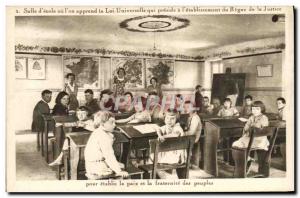Old Postcard room d & # 39Ecole universal Law