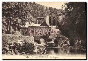 Old Postcard Electricite La Bourboule The dam