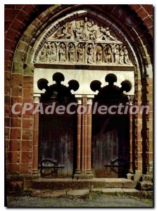 Postcard Modern Collonges Red Correze Eardrum and porch of the church