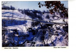 Albion Falls in Winter, Hamilton, Ontario, The Spectator Newspaper, 1970's