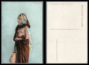 ABRO Unused Card Fille Arabe Young Arab Girl Bare Breast