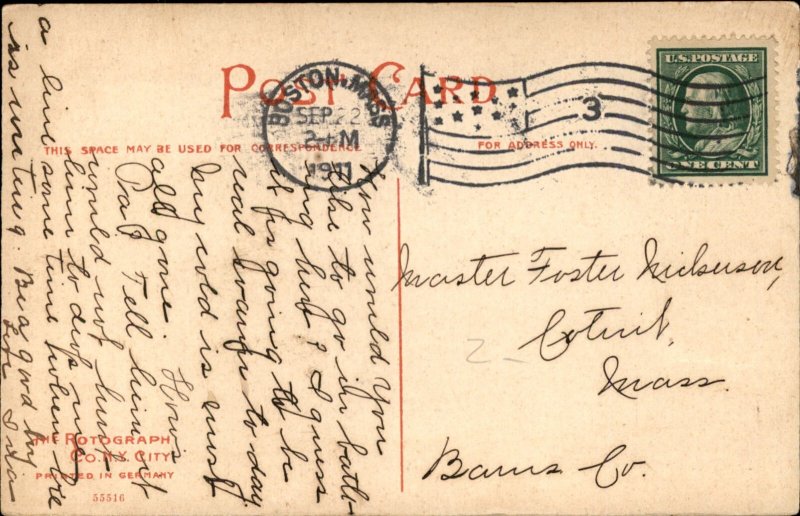 Winthrop Beach MA Massachusetts Sun Bathers c1900-20s Vintage Postcard