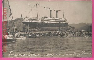 af8002 - ITALY - VINTAGE POSTCARD - 1907 - Ship Principessa Jolanda Navi-