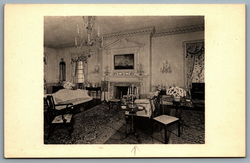 Postcard Winterthur DE c1960s Parlor From Port Royal Frankford Pennsylvania 1762