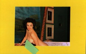 Nude Women Posing Artistic Anatomy Studies Model  Blank Back  Postcard