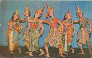 Postcard Thai Classical dancers Bankok Thailand