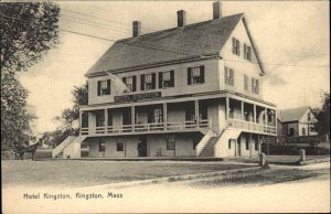 Kingston MA Hotel Kingston c1905 Postcard