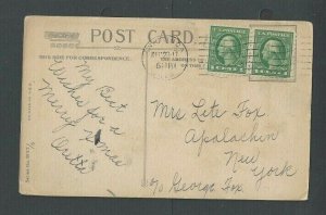 Dec 28 1917 Post Card Mailed W/2c Postage to Pay WWI Tax Rate From 11-21-1917---