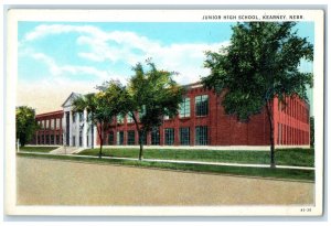 c1930's Junior High School with Gymnasium Kearney Nebaska NE Antique Postcard
