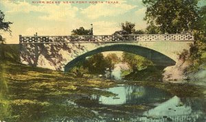 Postcard 1911 View of River Scene near Fort Worth, TX.           R4