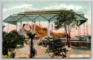 Rangoon Gaudama Buddha Burma  Postcard B46