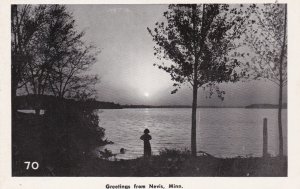 Minnesota Greetings From Nevis 1951 Real Photo