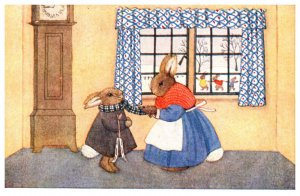 Anthropomorphism, Rabbits, The Careful Mother   , by Margaret Tempest
