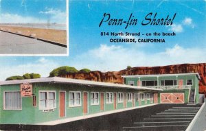 Oceanside California Penn-fin Shortel Vintage Postcard AA41759