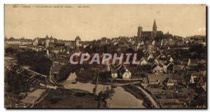 Old Postcard Large Format Semur Vue Generale Jack Du Viaduc 28 * 14 cm