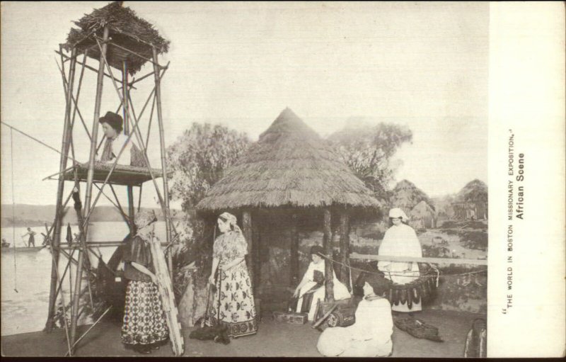 Boston MA Missionary Exposition c1910 Postcard  AFRICA