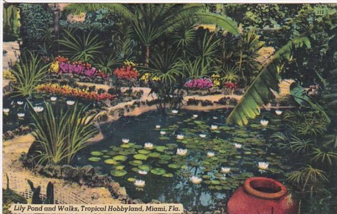 Florida Miami Lily Pond and Walks At Tropical Hobbyland