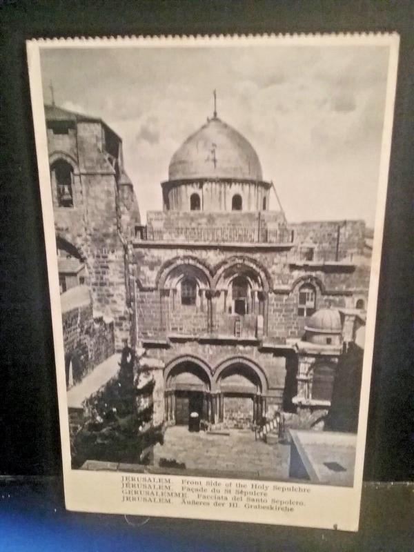 Postcard RPPC Jerusalem Front Side of the Holy Sepuchre.     Z6