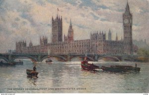 The Houses of Parliament & Westminster Bridge, 1900-1910s; TUCK 7898