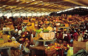 Jamaican Market Scene Jamaica Unused 