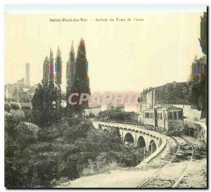 Postcard Modern Arriveee tram in 1916