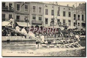 Old Postcard This Jousting On guard