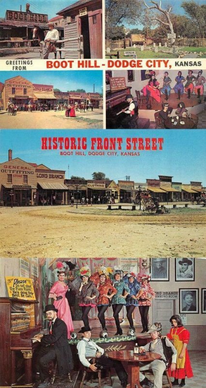 Long Branch Saloon Boot Hill Dodge City Kansas | United States - Kansas -  Other, Postcard