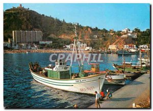 Modern Postcard Costa Brava Blanes Fishing Boat