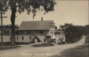 Monroe ME Maine Main St. Store Car c1910 Real Photo Postcard