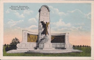 Vicksburg MS, Missouri Monument, Confederate & Union Soldiers, Civil War  1920's