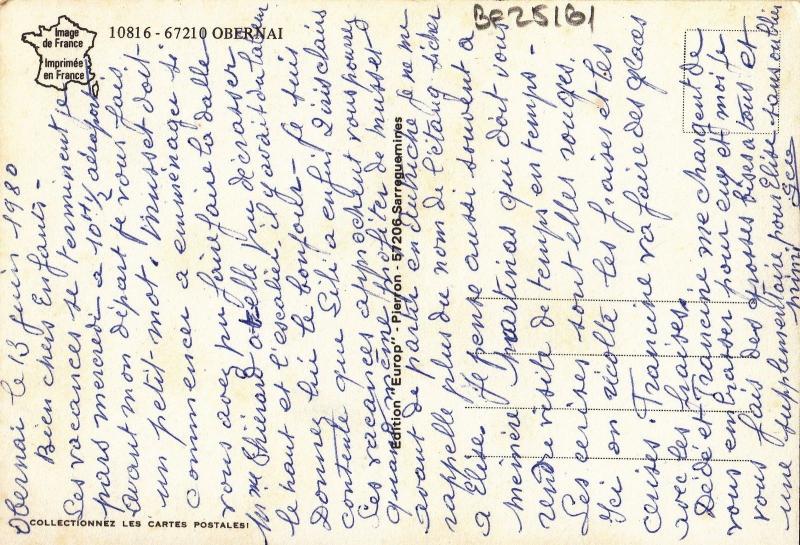 BF25161 obernai  france front/back image