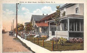 E2/ Carney's Point New Jersey NJ Postcard c1920 Shell Road Homes Cottages