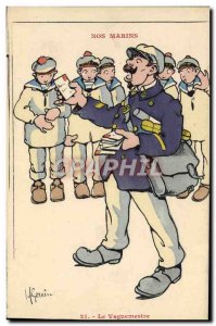 Old Postcard Illustrator Our Sailors Gervese The postman