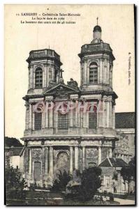 Postcard Old Langres Cathedral Sanit Mammes