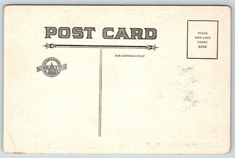 B & O Railroad  Harper's Ferry  West Virginia   Postcard  c1910