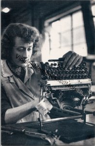 Women Assembling Typewriters at British Olivetti Glasgow Postcard PC209