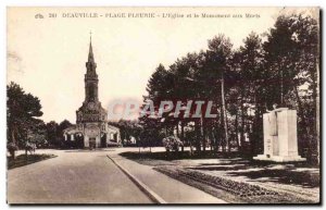 Deauville - L & # 39Eglise - War memorial - Old Postcard