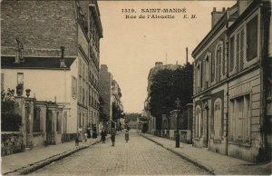 CPA St-MANDÉ Rue de L'alouette (145631)