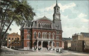 Norwich CT City Hall - Official Souvenir 1909 Postcard