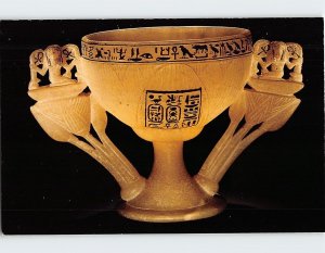 Postcard Lotiform Chalice, Egyptian Museum, Cairo, Egypt