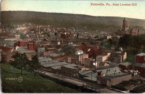 Postcard PANORAMIC SCENE Pottsville Pennsylvania PA AJ5048