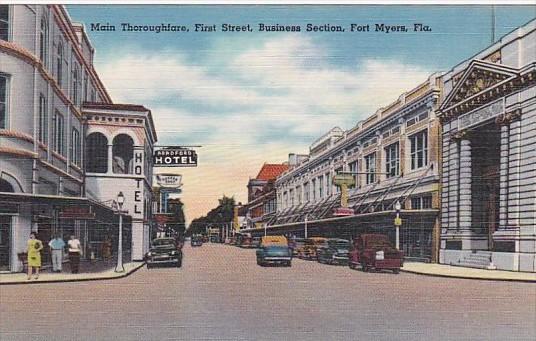 Main Thoroughfare First Stret Fort Myers Florida