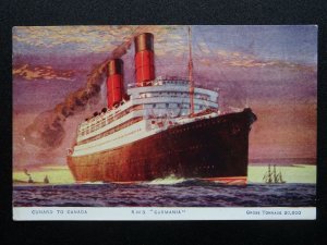 Shipping Cunard To Canada R.M.S. CARMANIA Liner - Old Postcard