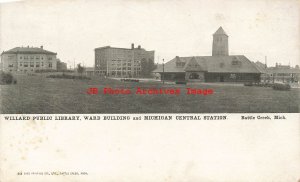 MI, Battle Creek, Michigan, Central Railroad Station, Sage Pub No 53