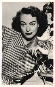 Vintage Postcard Real Photo Joan Crawford American Actress Famous Person RPPC