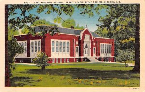 Carl Augustus Rudisill Library Lendir Rhyne College Hickdry NC USA Postcard