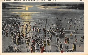 Bathing at Seventh Avenue by Moonlight in Asbury Park, New Jersey