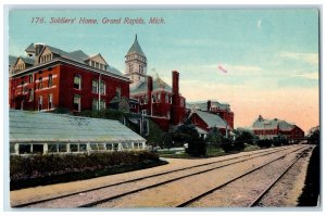 c1910's Soldiers' Home Exterior Scene Grand Rapids Michigan MI Unposted Postcard